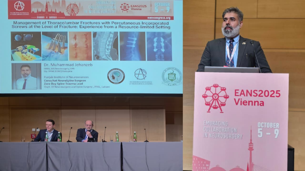 Dr. Muhammad Jehanzeb · EANS 2025, Vienna